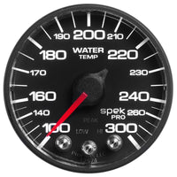 Autometer Spek-Pro - Nascar 2-1/16in Water Temp 100- 300F Bfb Ecu - P546328