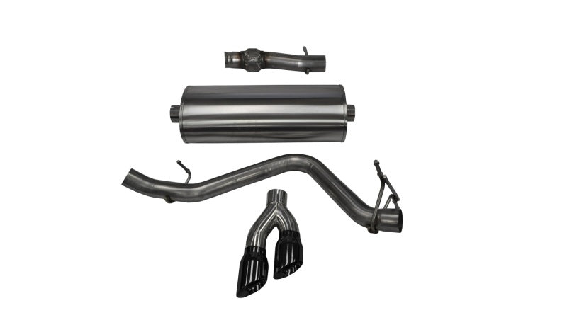 Corsa 14 GMC Sierra/Chevy Silv 1500 Reg. Cab/Std. Bed 5.3L V8 Black Sport Single Side CB Exhaust - 14871BLK