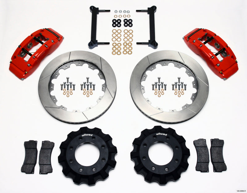 Wilwood TC6R Front Kit 16.00in Red 1999-2010 GM H2 Truck/SUV 2500 - 140-8996-R