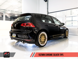 AWE Tuning VW MK7 GTI Touring Edition Exhaust - Chrome Silver Tips - 3015-32046