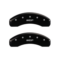 MGP Rear set 2 Caliper Covers Engraved Rear MGP Black finish silver ch - 25049RMGPBK