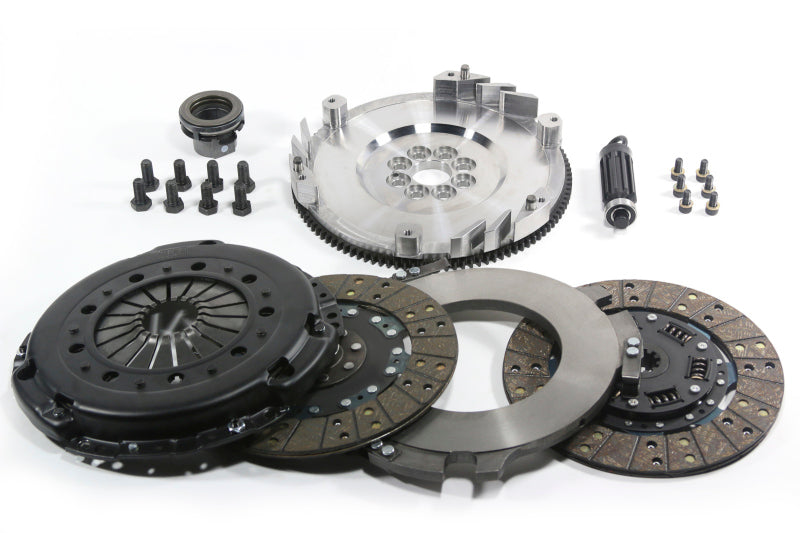 DKM Clutch BMW E46 M3 MS Twin Disc Clutch Kit w/Steel Flywheel - MS-006-054