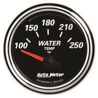 Autometer Designer Black II 52mm 250 Deg F Water Temp Gauge - 1238