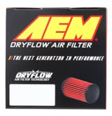 AEM DryFlow Conical Air Filter 5.25in Base OD / 4.75in Top OD / 7in Height - 21-2047DK