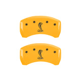 MGP Rear set 2 Caliper Covers Engraved Rear Tiffany Snake Yellow finish black ch - 10010RSNKYL
