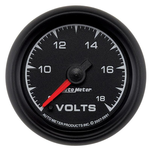 Autometer ES 2-1/16in 18V Digital Stepper Motor Voltmeter - 5991
