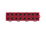 WeatherTech TechFloor - 3in X 12in Tiles(Right Loop) - Red/Black **Order in Qtys of 10 - 51T312RL RD-BK