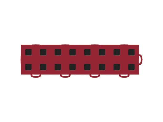 WeatherTech TechFloor - 3in X 12in Tiles(Right Loop) - Red/Black **Order in Qtys of 10 - 51T312RL RD-BK