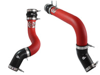 aFe BladeRunner 3in Red Intercooler Tubes Hot & Cold Side Kit for 13-14 Dodge RAM Diesel 6.7L (td) - 46-20134-R