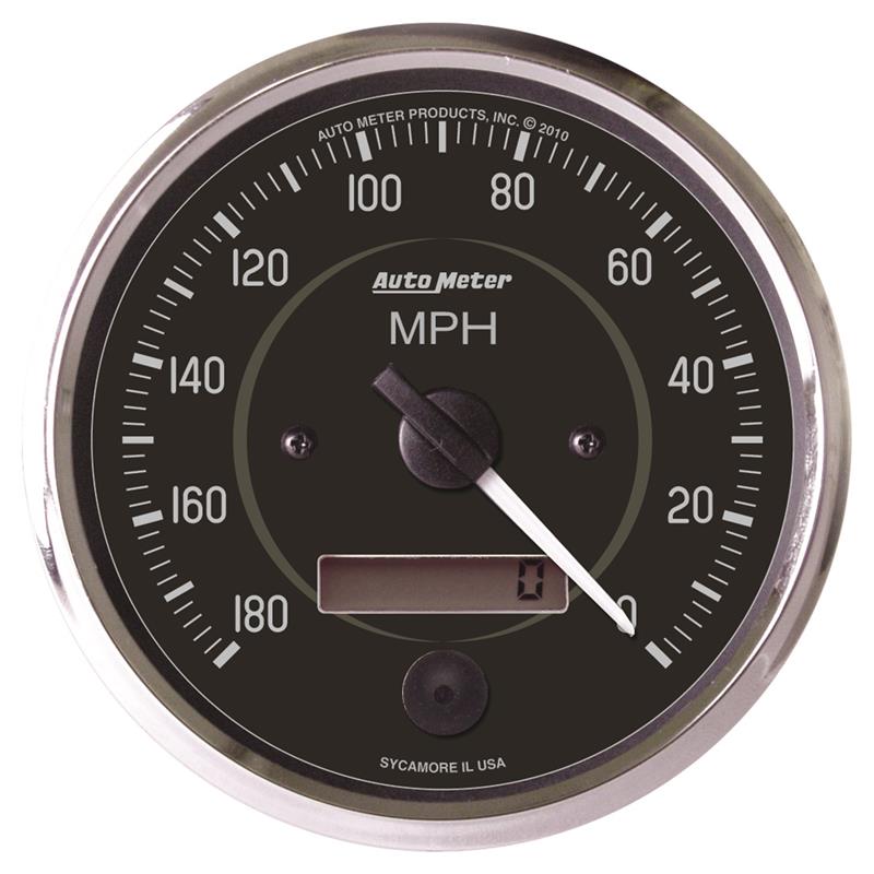 Autometer Cobra 4 inch 180 MPH In-Dash Electronic Programable Reverse Sweep Speedometer - 201013
