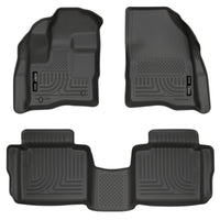 Husky Liners 10-13 Ford Taurus WeatherBeater Combo Black Floor Liners - 98701