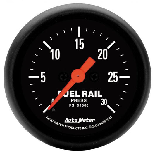 Autometer Z-Series 52mm 30Kpsi Fuel Rail Pressure Gauge, Ram 6.7L - 2693