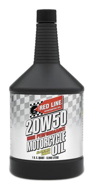 Red Line 20W50 Motorcycle Oil Quart - 42504