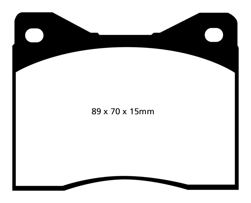 EBC 88-90 Lamborghini Countach 5.2 (Anniversary) Redstuff Rear Brake Pads - DP3753/2C
