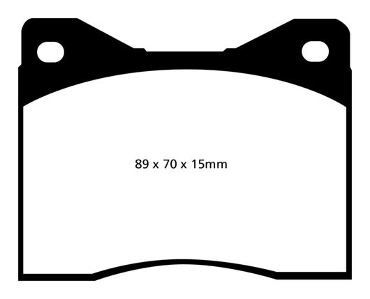 EBC 88-90 Lamborghini Countach 5.2 (Anniversary) Redstuff Rear Brake Pads - DP3753/2C