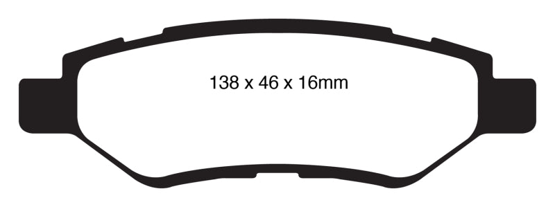 EBC 08-13 Cadillac CTS 3.0 Redstuff Rear Brake Pads - DP31829C