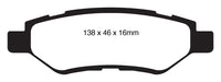 EBC 08-13 Cadillac CTS 3.0 Redstuff Rear Brake Pads - DP31829C