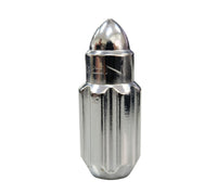 NRG 500 Series M12 X 1.5 Bullet Shape Steel Lug Nut Set - 21 Pc w/Lock Key - Silver - LN-LS500SL-21