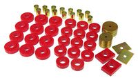 Prothane 55-57 Chevy Full Sedan Body Mount - Red - 7-129