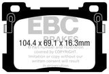 EBC 2017+ Genesis G90 5.0L Greenstuff Rear Brake Pads - DP23077