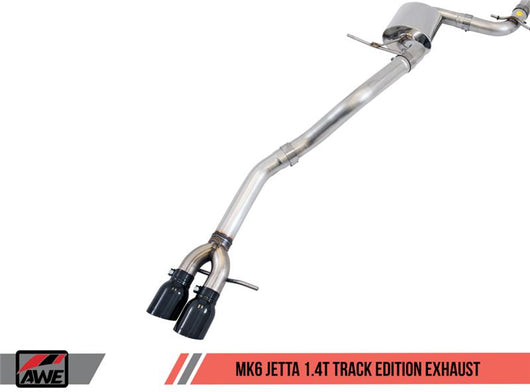 AWE Tuning 09-14 Volkswagen Jetta Mk6 1.4T Track Edition Exhaust - Diamond Black Tips - 3020-23034