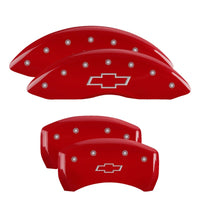 MGP 4 Caliper Covers Engraved Front & Rear 16-17 Chevy Malibu L/LS/Premier/LT - 14244SBOWRD