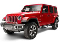 N-Fab Nerf Step 2018 Jeep Wrangler JL SUV 4 Door- Gloss Black - W2W - 3in - J1866-GB