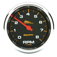 Autometer Pro-Cycle Gauge Tach 3 3/4in 8K Rpm 2&4 Cylinder Black - 19300