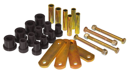 Prothane Chrysler SS Conv HD Spring & Shackles Bushings - Black - 4-1018-BL