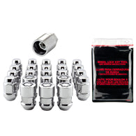 McGard Jeep Wrangler Install Kit (Cone / Bulge) 1/2-20 / 3/4 Hex / (18 Lug Nuts / 5 Locks) - Chrome - 84563