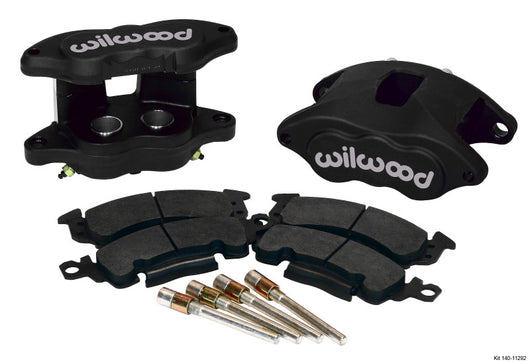 Wilwood D52 Rear Caliper Kit - Black Ano 1.25 / 1.25in Piston 1.28in Rotor - 140-11292