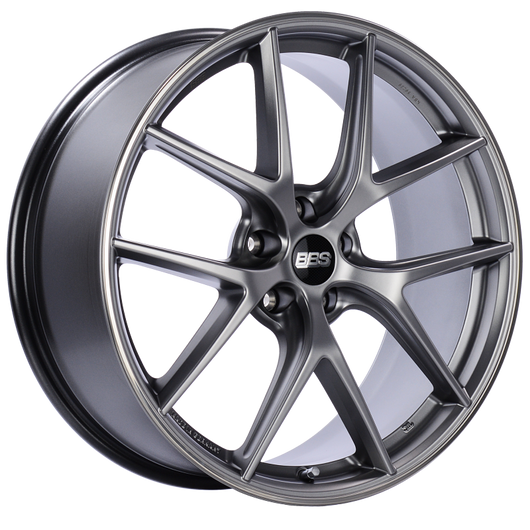 BBS CI-R 20x8.5 5x112 ET32 Platinum Silver Polished Rim Protector Wheel -82mm PFS/Clip Required - CI0101PSPO