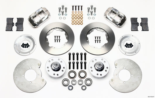 Wilwood Forged Dynalite Front Kit 11.00in Polished 37-48 Ford Psgr. 360 Plate Mount - 140-11014-P