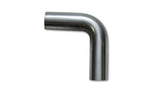 Vibrant 3.5in O.D. T304 SS 90 deg Mandrel Bend 6in x 6in leg lengths (5.5in Centerline Radius) - 13043