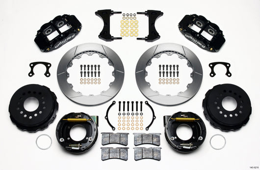 Wilwood Narrow Superlite 4R Rear P-Brk Kit 12.88in Small Ford 2.66in Offset - 140-9216