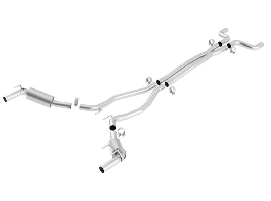 Borla 2010 Camaro 6.2L V8 S Type Catback Exhaust w/o Tips works w/ factory ground affects package ON - 140330