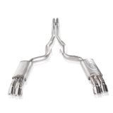 Stainless Works 2018+ Ford Mustang GT 3in Redline Series Catback H-Pipe w/Active Valves & Quad Tips - M18CBHFCV