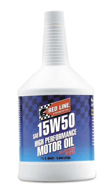 Red Line 15W50 Motor Oil Quart - 11504
