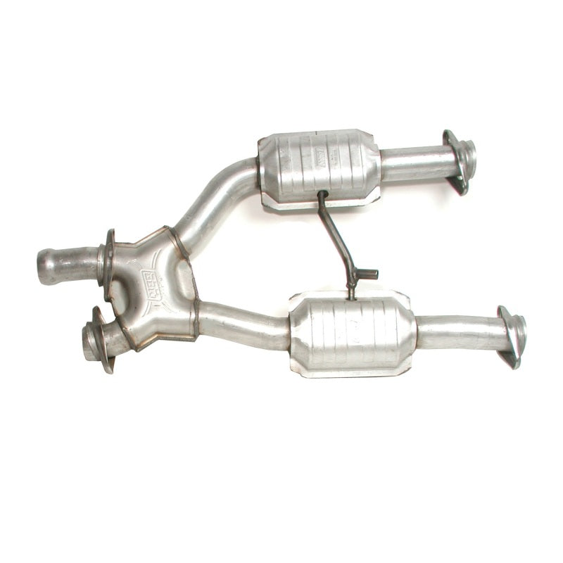 BBK 94-95 Mustang 5.0 Short Mid X Pipe With Catalytic Converters 2-1/2 For BBK Long Tube Headers - 1672