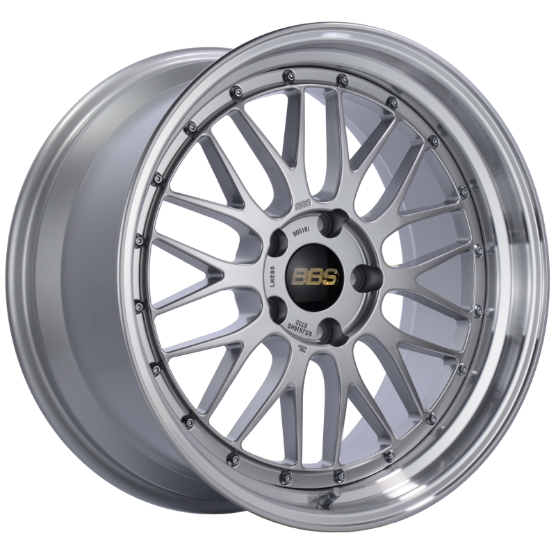 BBS LM 19x11 5x130 ET50 CB71.6 Diamond Silver Center Diamond Cut Lip Wheel - LM282DSPK