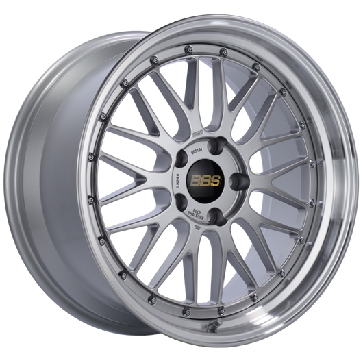 BBS LM 19x11 5x130 ET50 CB71.6 Diamond Silver Center Diamond Cut Lip Wheel - LM282DSPK