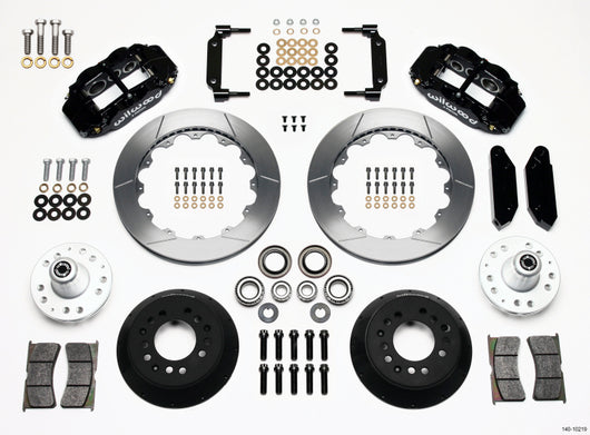 Wilwood Narrow Superlite 6R Front Hub Kit 12.88in 1968-1969 Mustang Disc Spindle - 140-10219