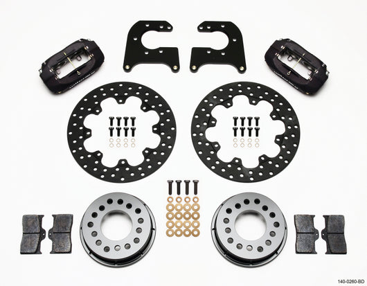 Wilwood Forged Dynalite Rear Drag Kit Drilled Rotor Mopar-Dana 2.36in Offset - 140-0260-BD