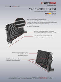 Wagner Tuning VAG 2.0 TFSI/TSI Competition Intercooler Kit - 200001034