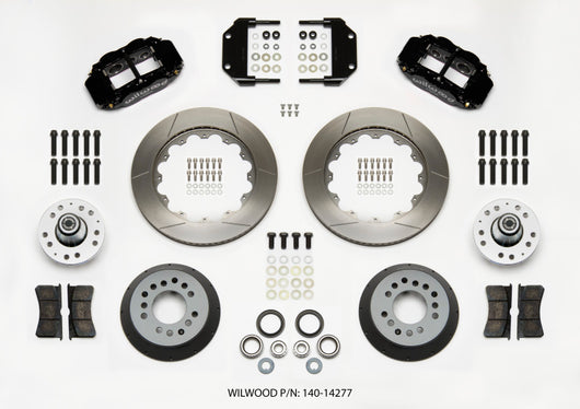 Wilwood Narrow Superlite 6R Front Hub Kit 14.00in Magnum Force Drop Spindle - 140-14277