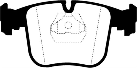EBC 91-93 BMW 850 5.0 Yellowstuff Front Brake Pads - DP4870R