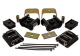 Energy Suspension 73-84 K5 Blazer 4WD Fullsize Black Complete Motor&Trans Mount Set Zinc Finish - 3.1124G