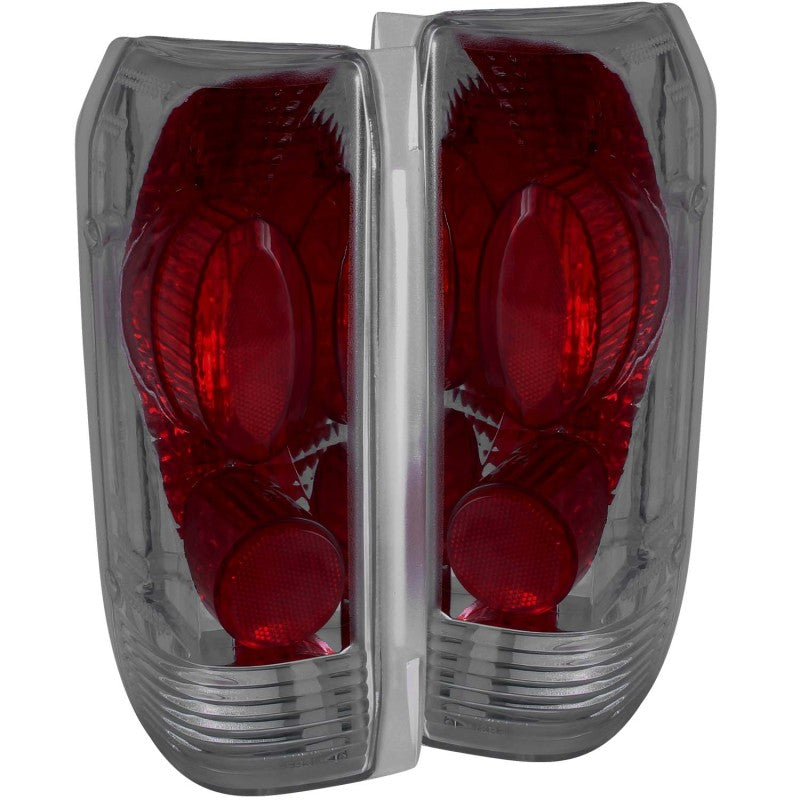 ANZO 1989-1996 Ford F-150 Taillights Smoke - 211173
