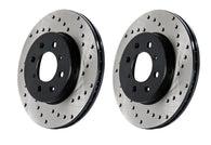 StopTech 03-05 VW Golf GTi (vented rear discs) Drilled Right Rear Rotor - 128.33069R
