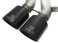 aFe Takeda 3in SS Exhaust Cat-Back 13-16 Ford Focus ST 2.0L Black Tips - 49-33083-B